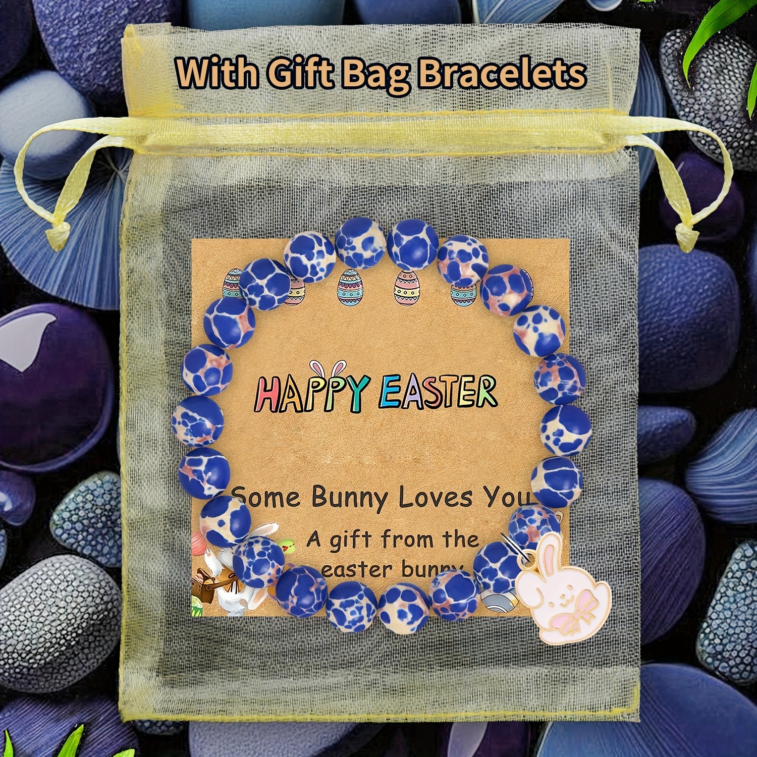 Valentine's Day Rabbit Charm Bracelet Gift for Women